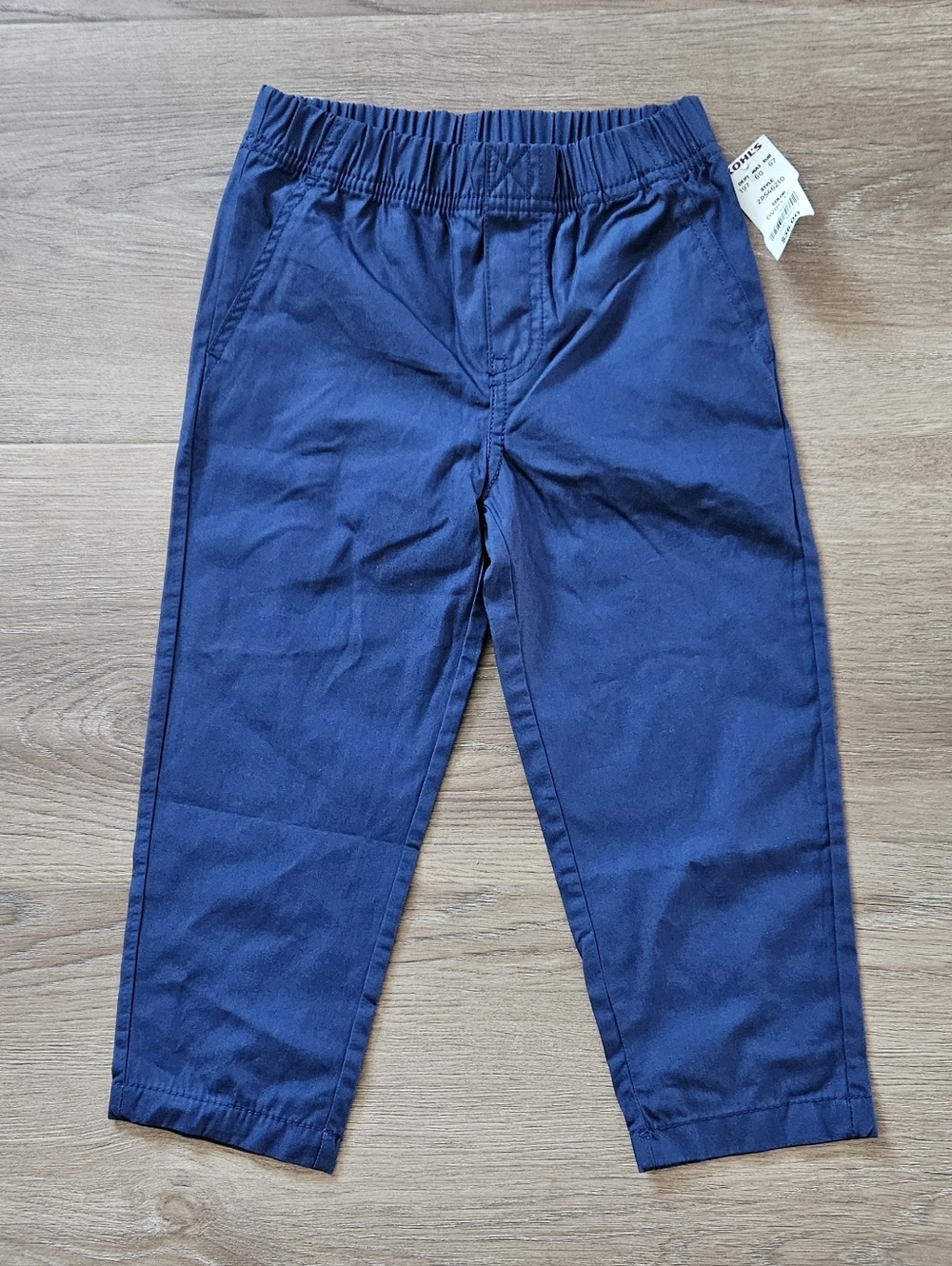 Carter's Boys Navy Elastic-Waist Casual Pants Size 3T